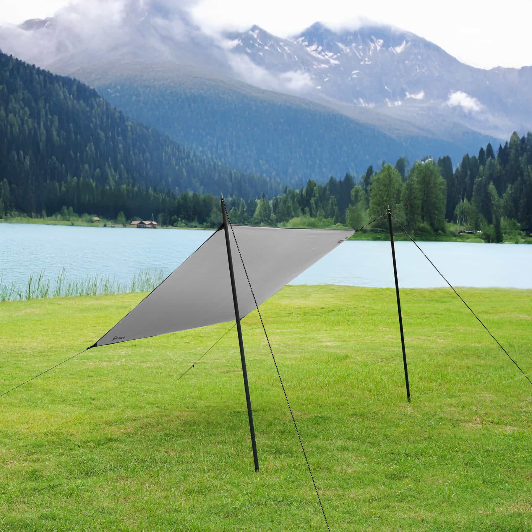 NILS CAMP NC17111 - Bivouac Camping Tarp 230x140 cm blue 9
