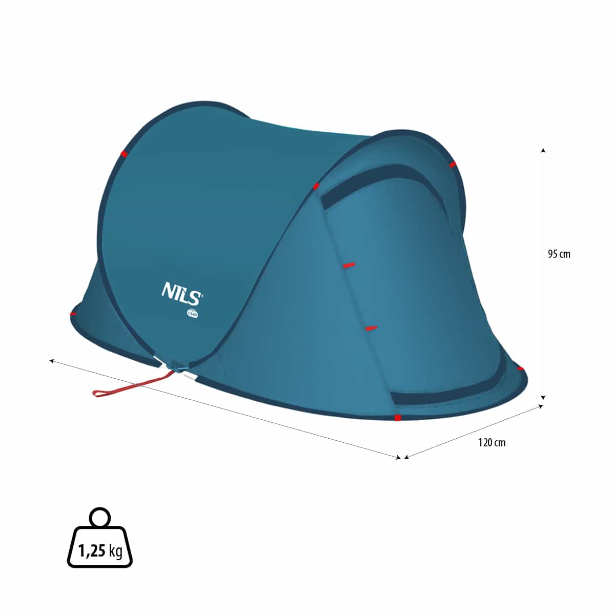 NILS CAMP Self-Erecting Camping Tent - perfect for weekend getaways 4