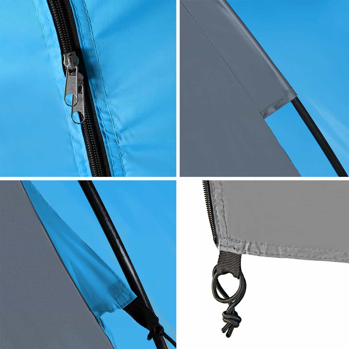 Nils Camp Highland - Blue-gray camping tent for 6 people 10