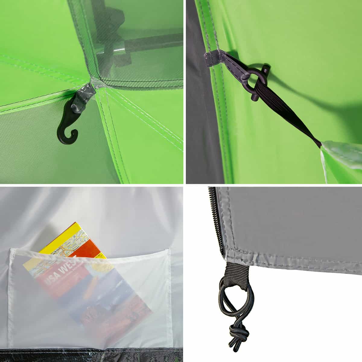 Nils Camp Highland IV - 4-person camping tent green-gray 9