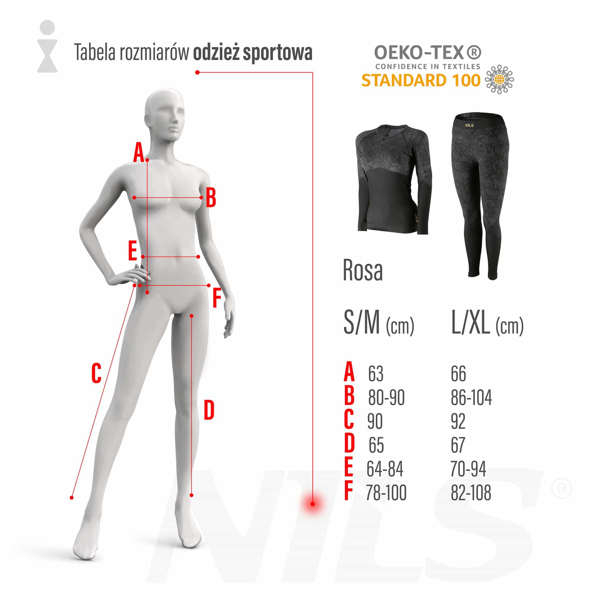 Nils Rosa Thermoactive women's pants black L/XL - comfort and support 4