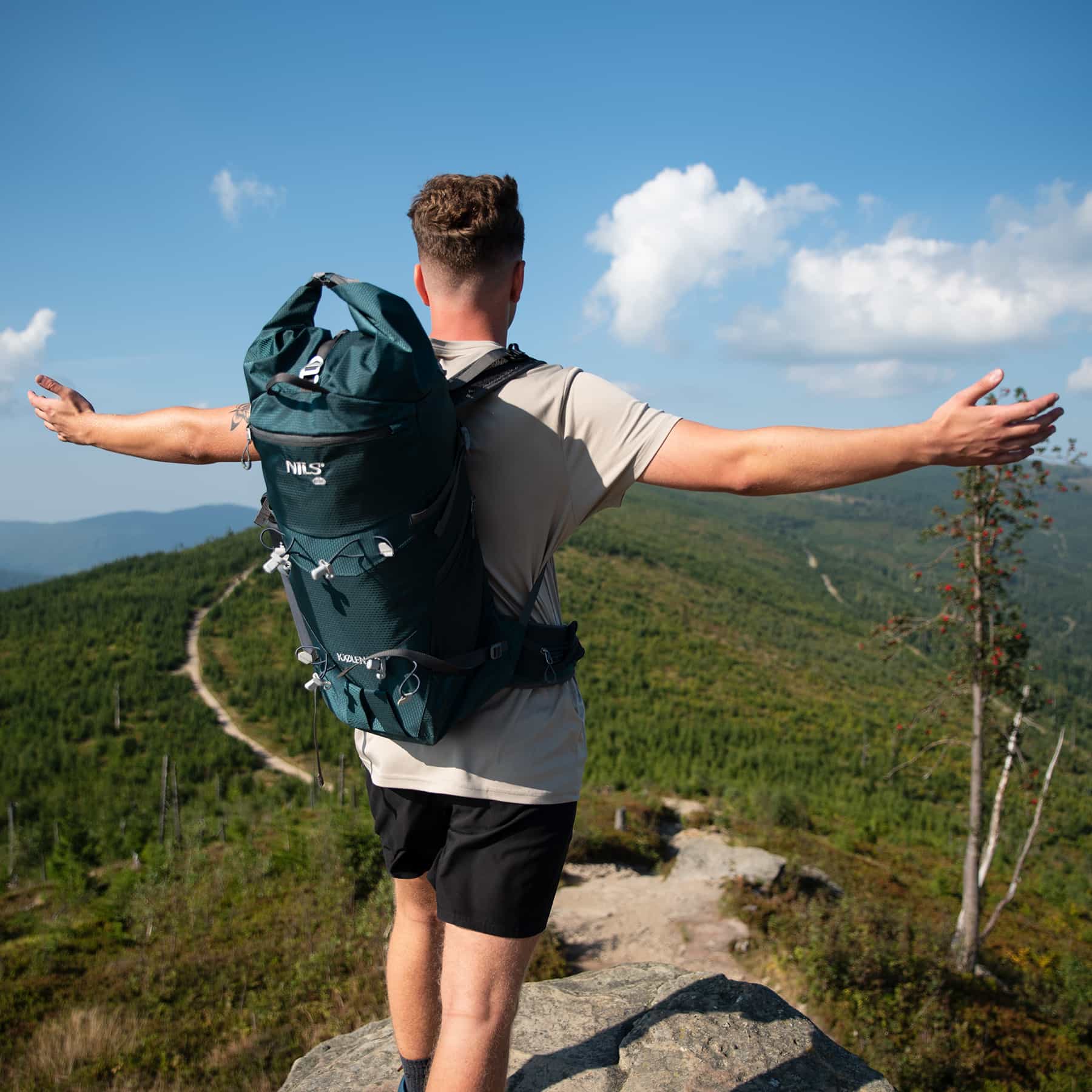 Nils Camp Kjolen 40L Hiking Backpack green 8