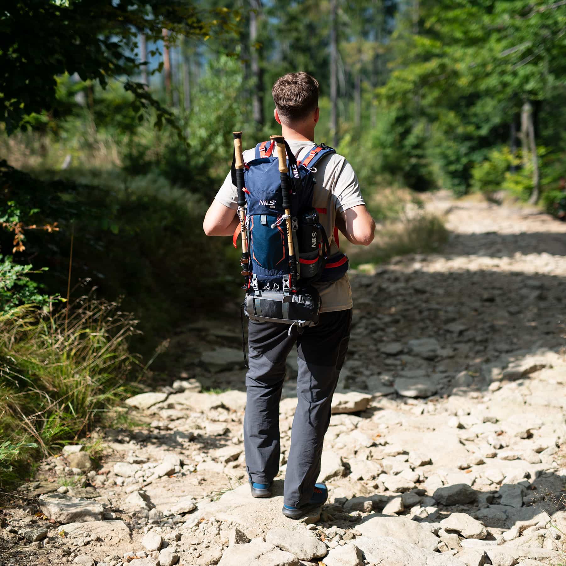 Nils Camp Northlake NC1993 - Tourist backpack 30L+10 navy blue - ideal for trips! 7