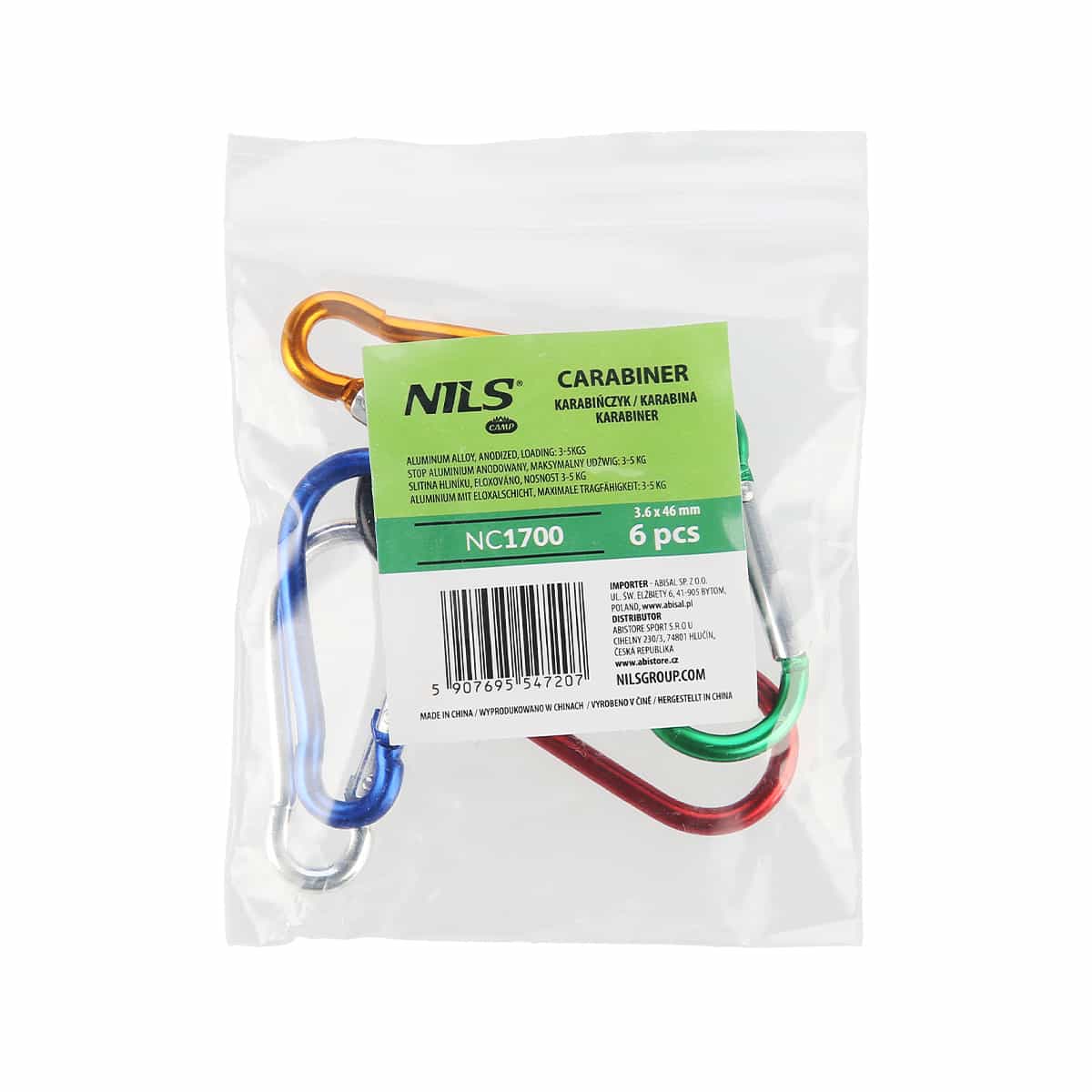 NILS CAMP Aluminum Carabiner - Set of 6 pcs 5