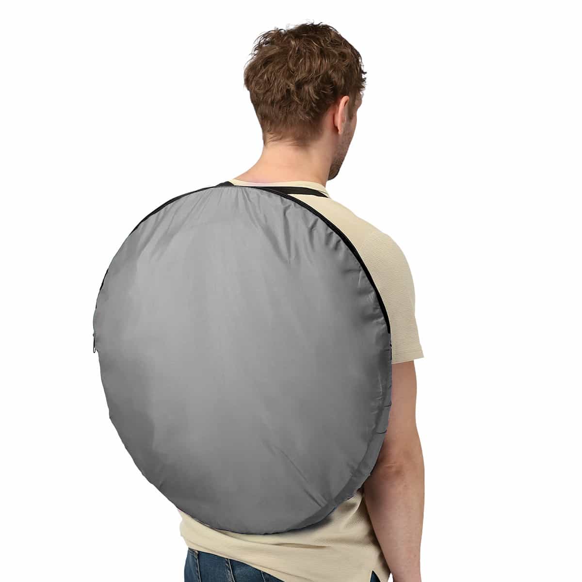 NILS CAMP Grey portable changing room - perfect for beach and camping 8