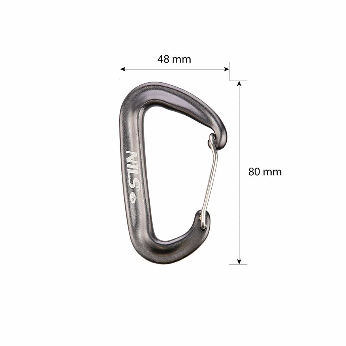 NILS CAMP Grey Carabiner 12 KN - durable and reliable 4
