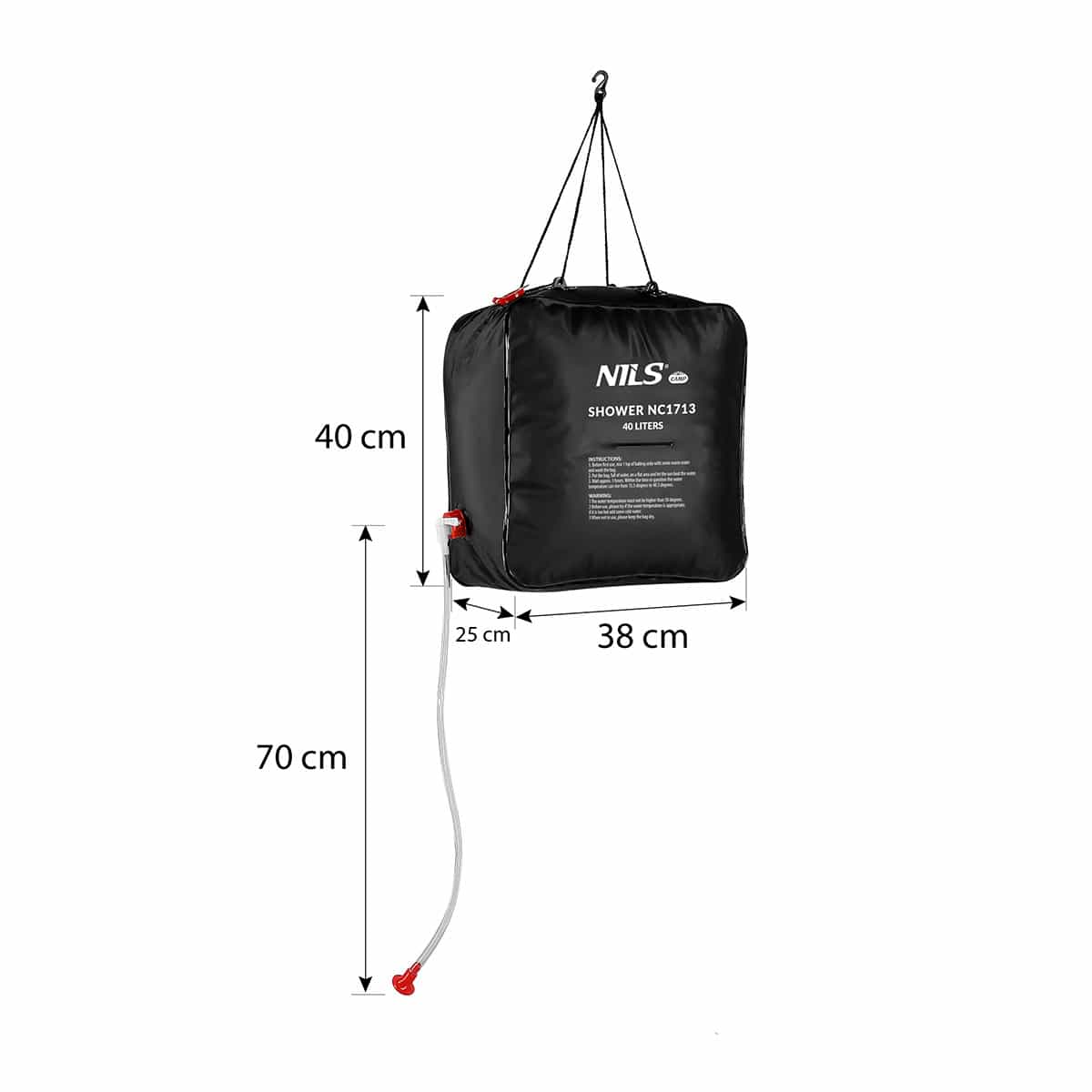 Nils Camp NC1713 Portable Shower 40L - Perfect for camping! 5