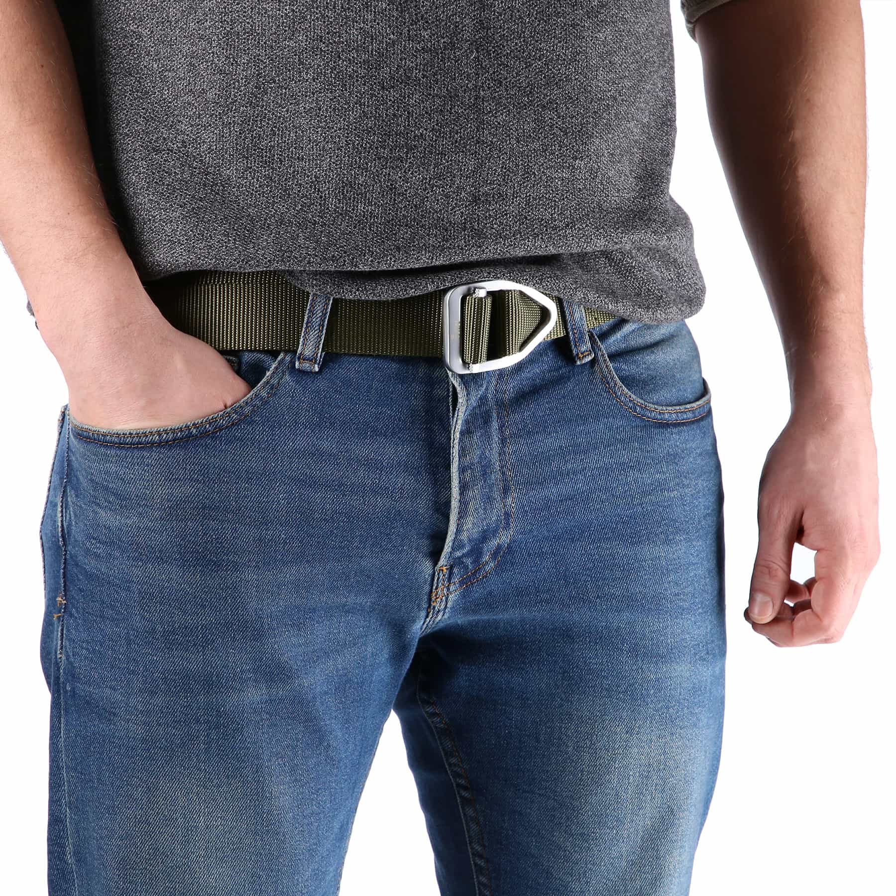 NILS CAMP Tactical Belt Green 125cm - Durable and Functional 4