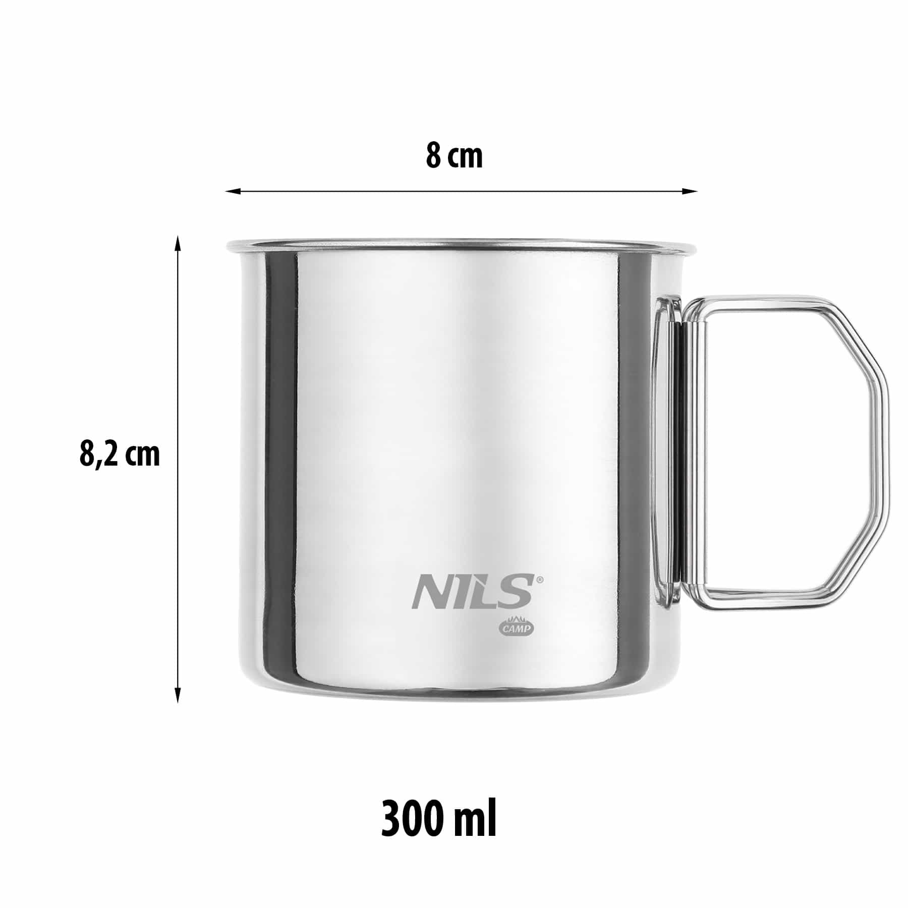 Nils Camp Set of four stainless steel mugs - perfect for trips 8