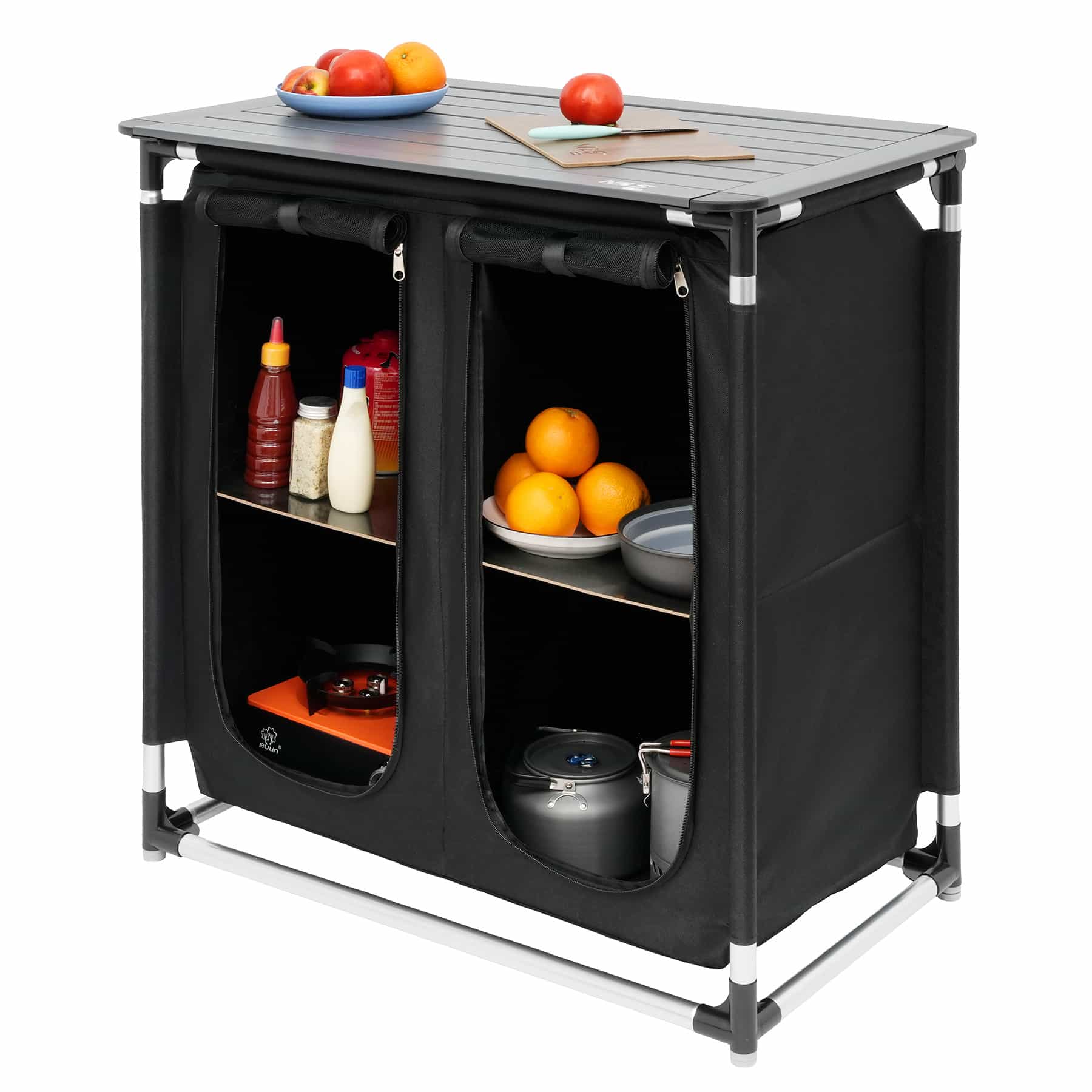 Nils Camp NC3032 Folding Camping Cabinet with Countertop - perfect for camping 5
