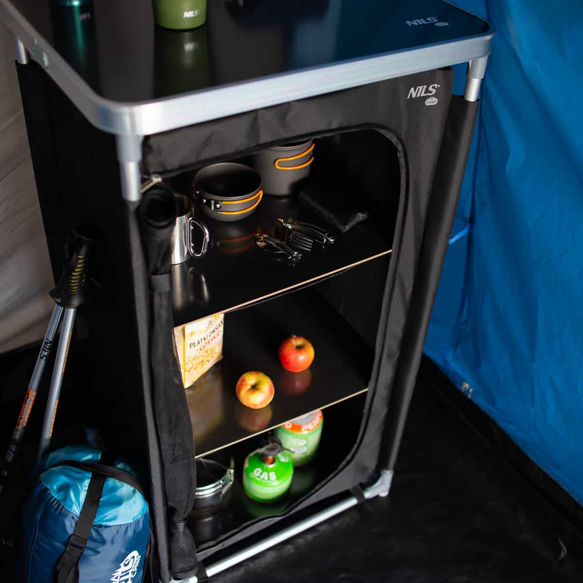 Nils Camp NC3036 - Camping cabinet with tabletop - perfect for camping 5