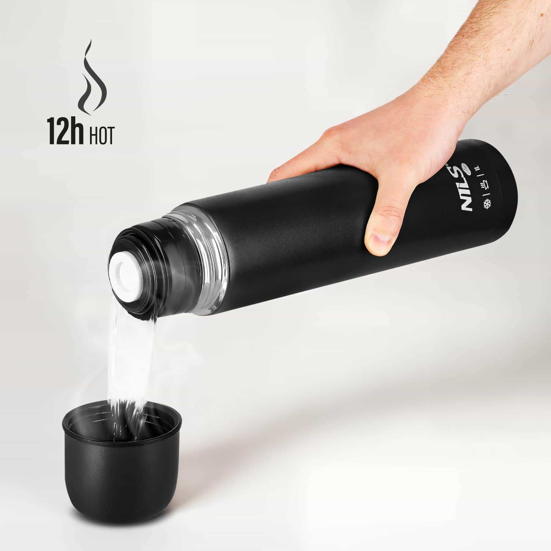 Nils Camp NC3804 Travel thermos 1000 ml black - reliable companion for every trip 6
