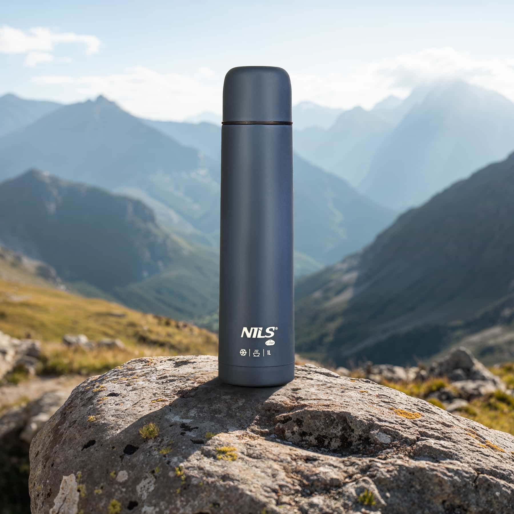 Nils Camp Thermos flask 1000 ml blue - perfect for trips 4