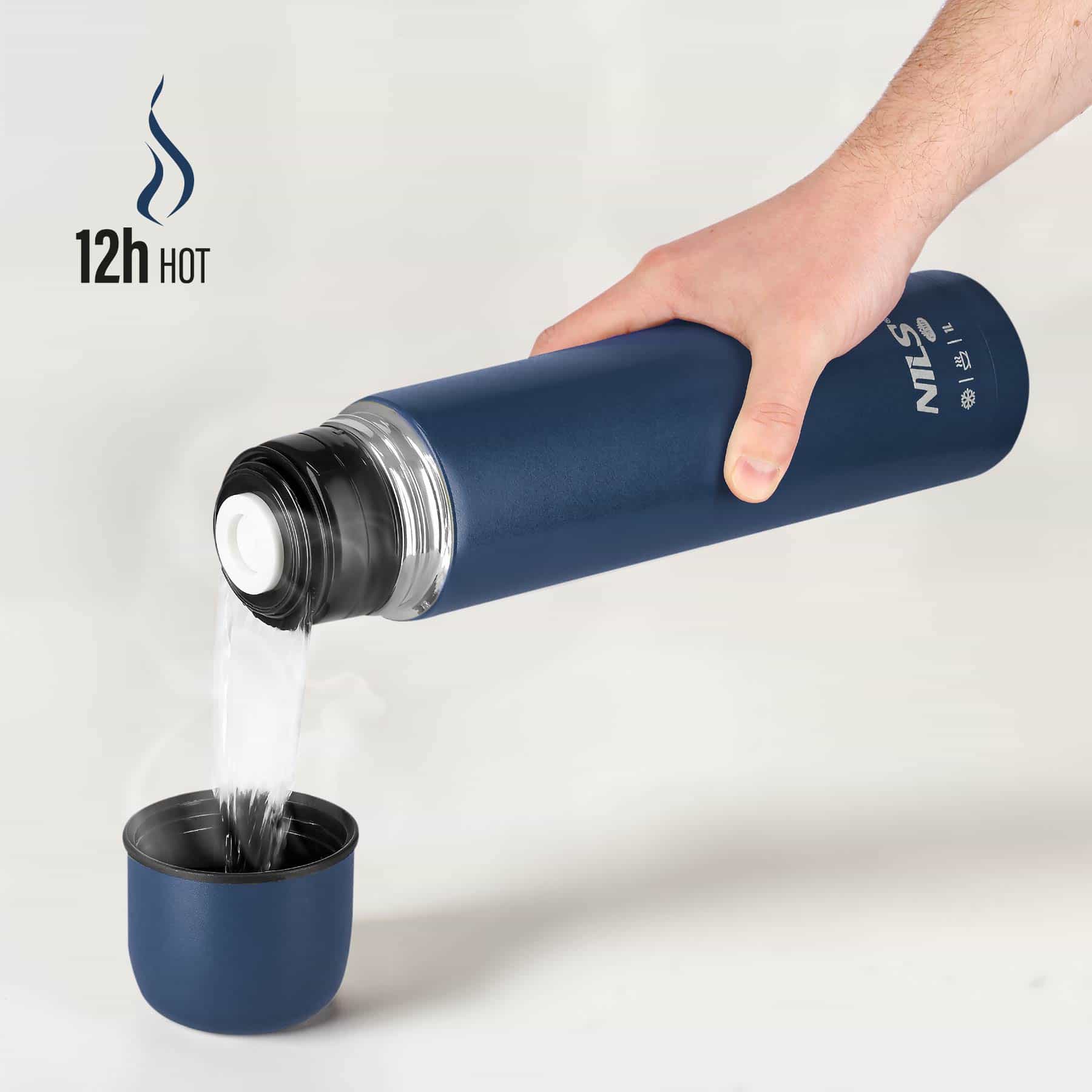 Nils Camp Thermos flask 1000 ml blue - perfect for trips 6