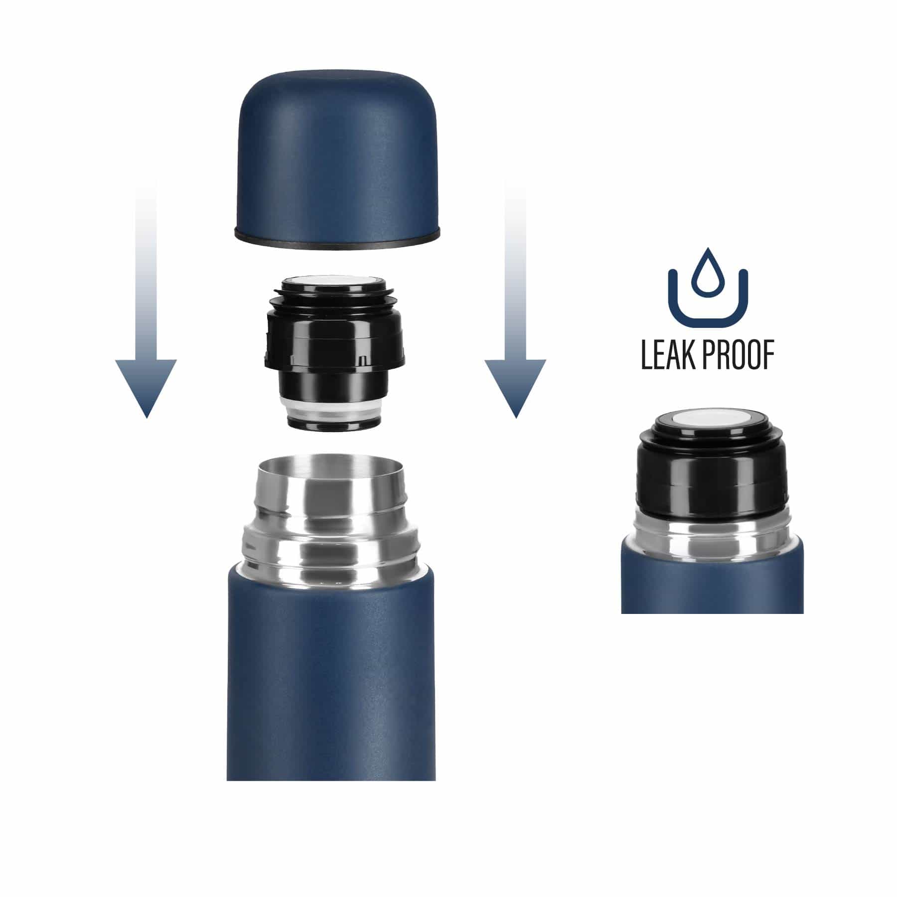 Nils Camp Thermos flask 1000 ml blue - perfect for trips 7