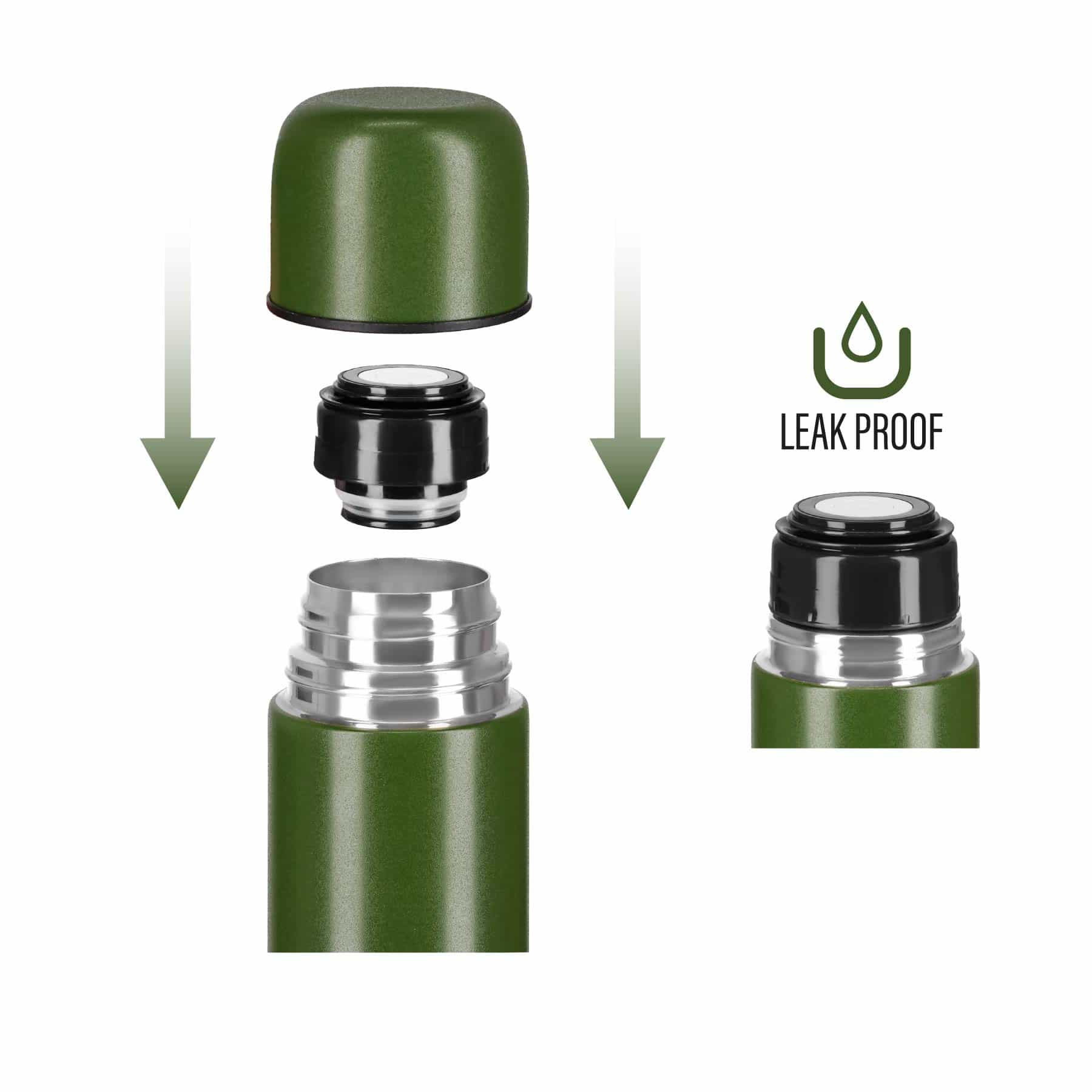 Nils Camp Travel Thermos 1000 ml Green - Perfect for trips 7