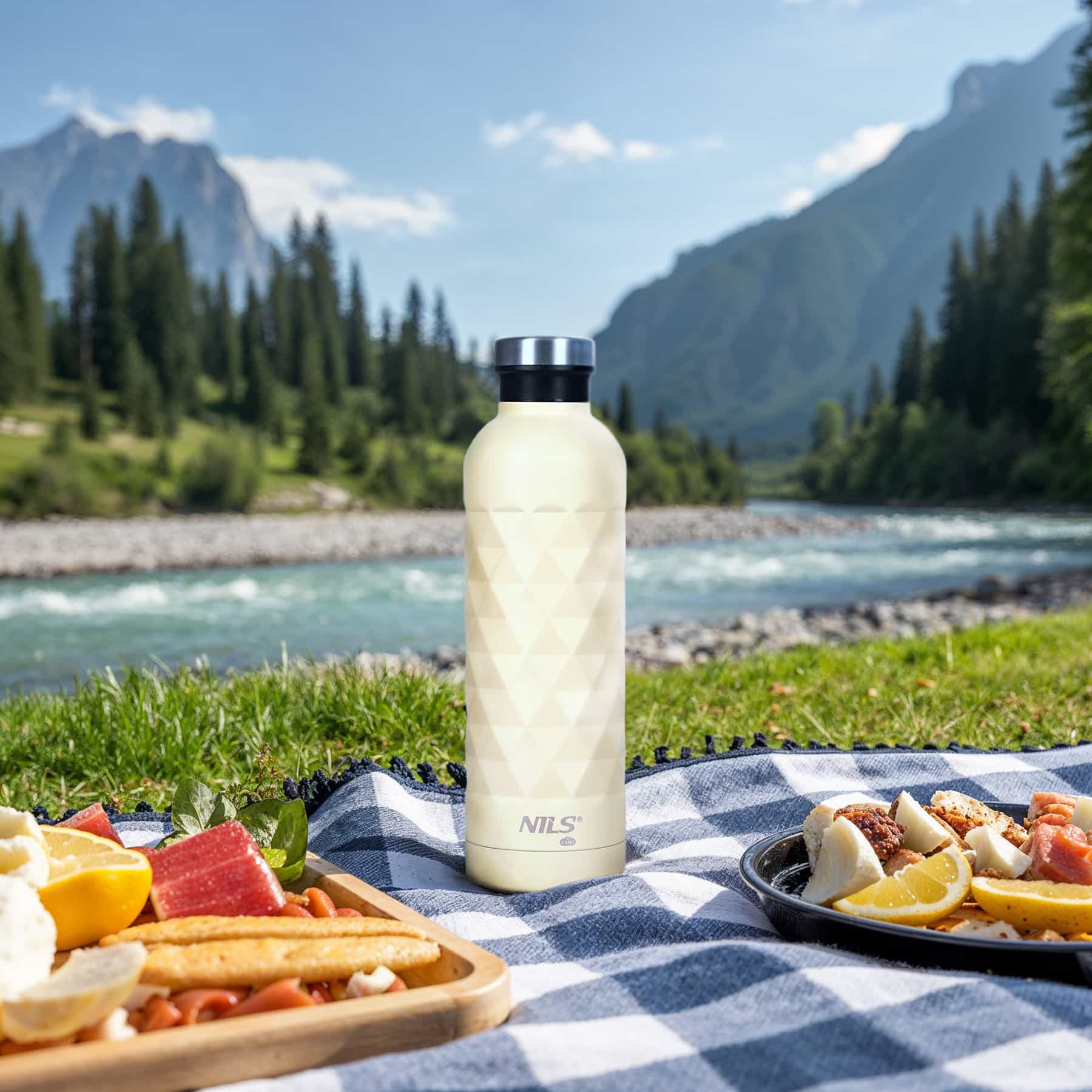 Nils Camp NC3805 Travel bottle 750ml Beige - perfect for trips 4