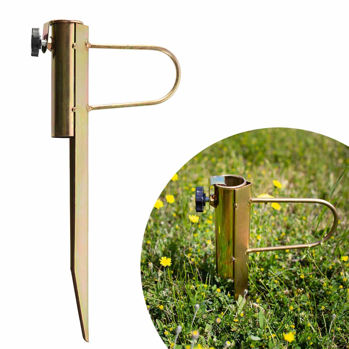 Nils NC7817 Ground Spike Umbrella Holder - solid base 3
