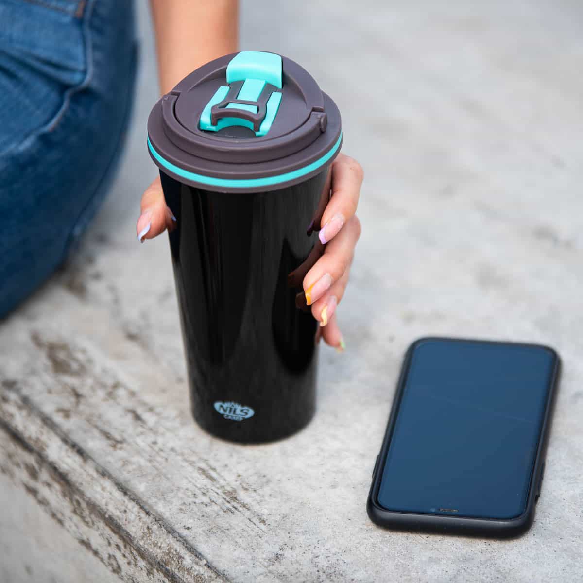 Nils Camp Black Thermal Mug NCB18 500 ml 5