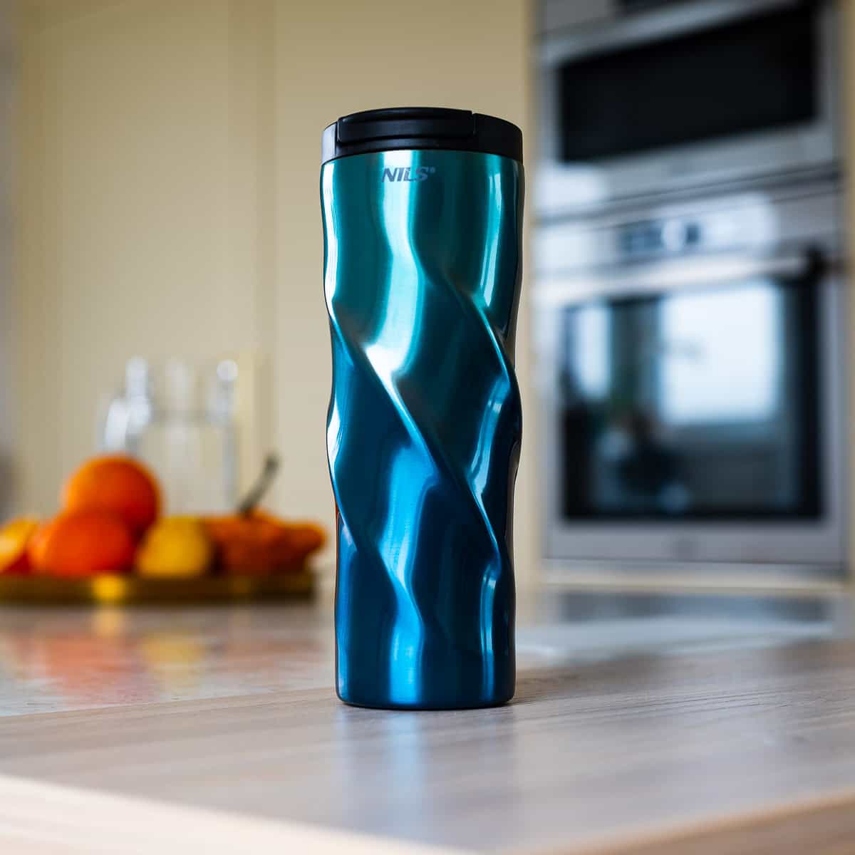 Nils Blue Thermal Mug 500 ml - perfect for travel 4