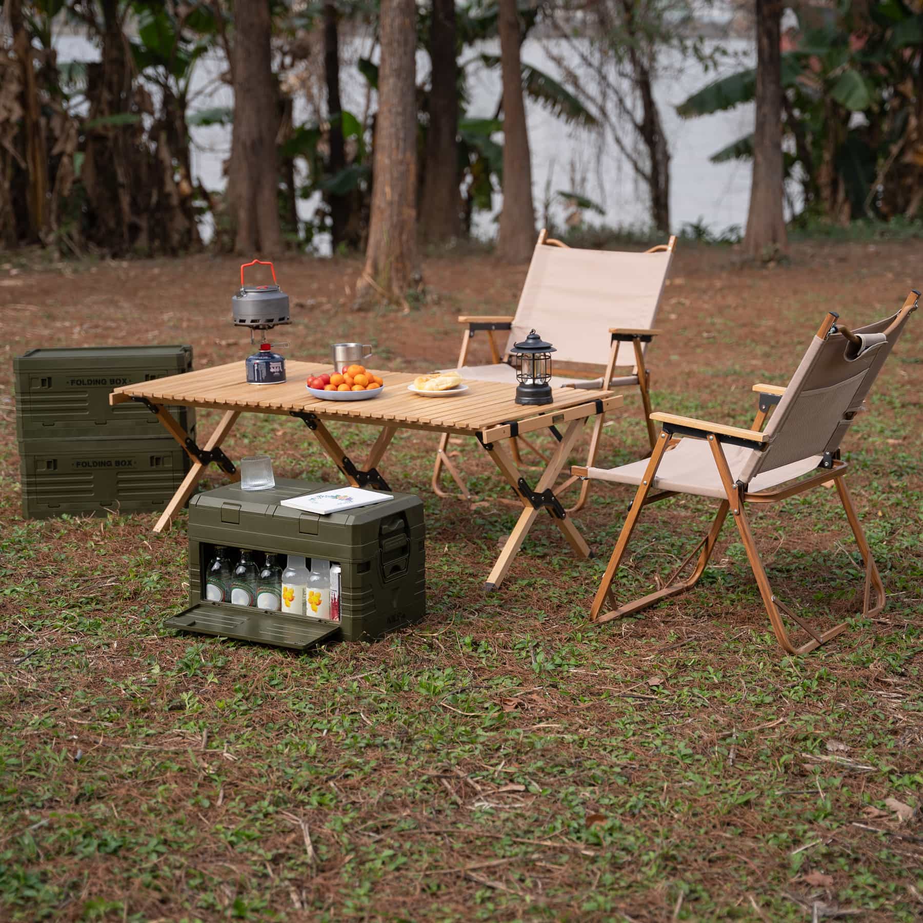 Nils Camp Foldable camping box with lid 42L - ideal for trips 10