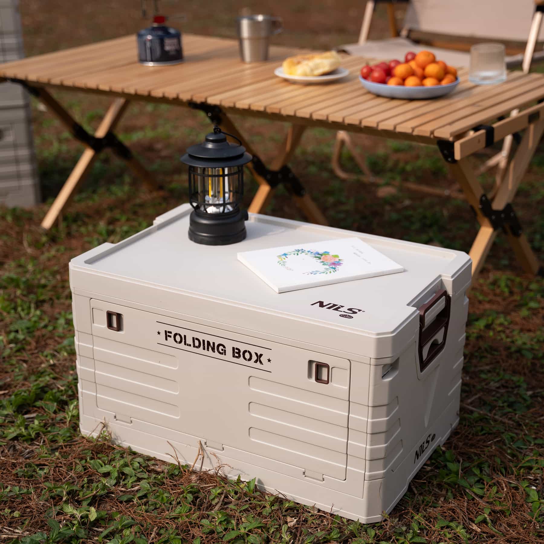 Nils Camp Folding Camping Box with Lid 50L 6
