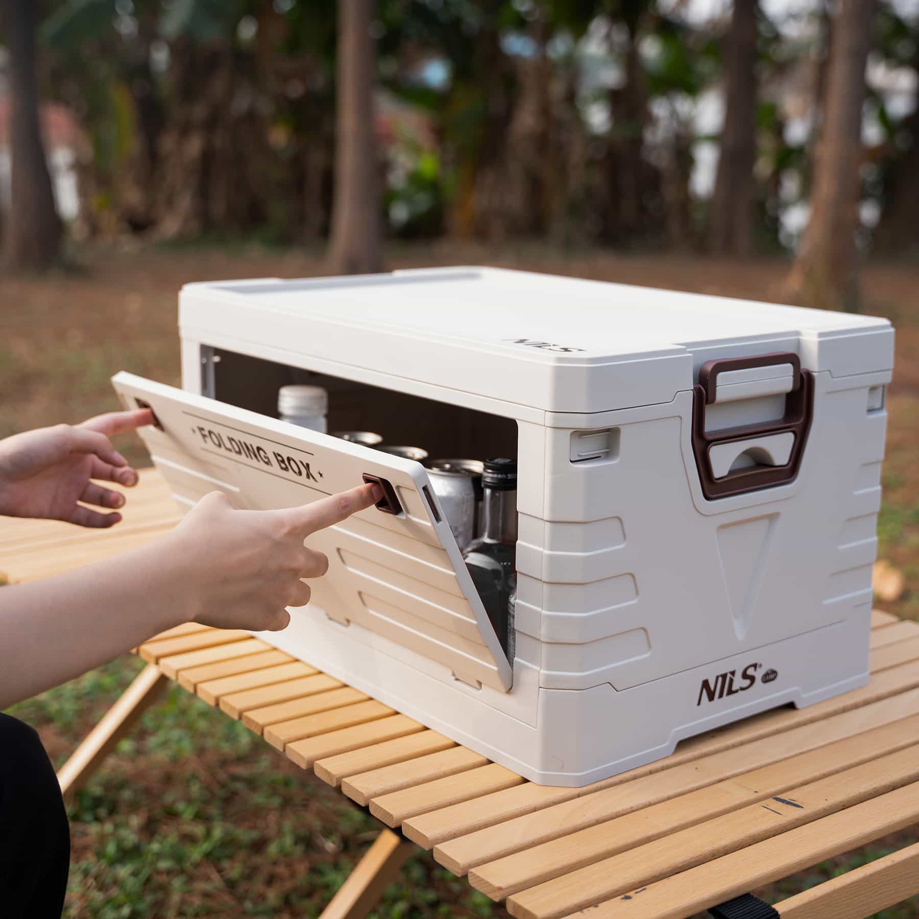 Nils Camp Folding Camping Box with Lid 50L 7