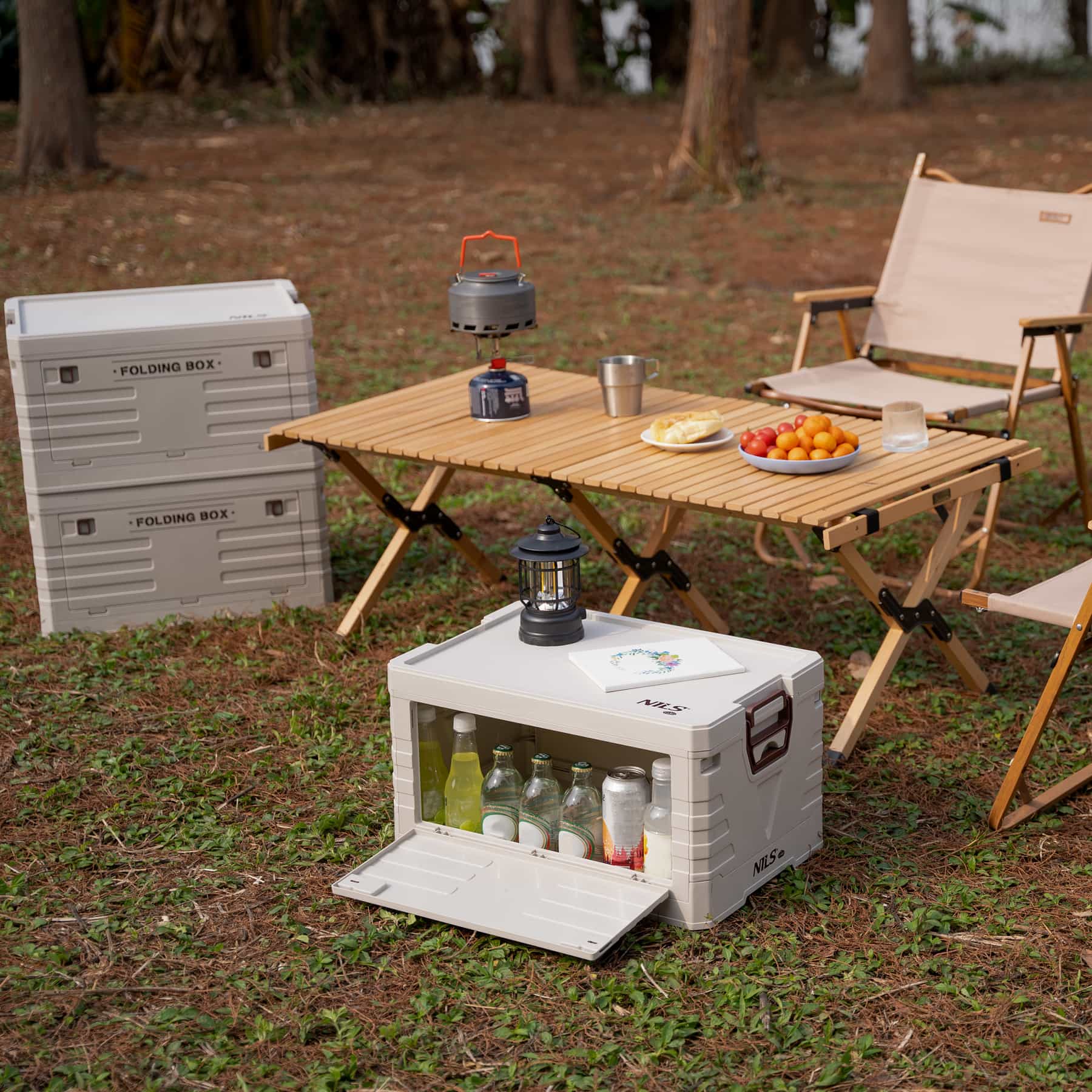 Nils Camp Folding Camping Box with Lid 50L 9