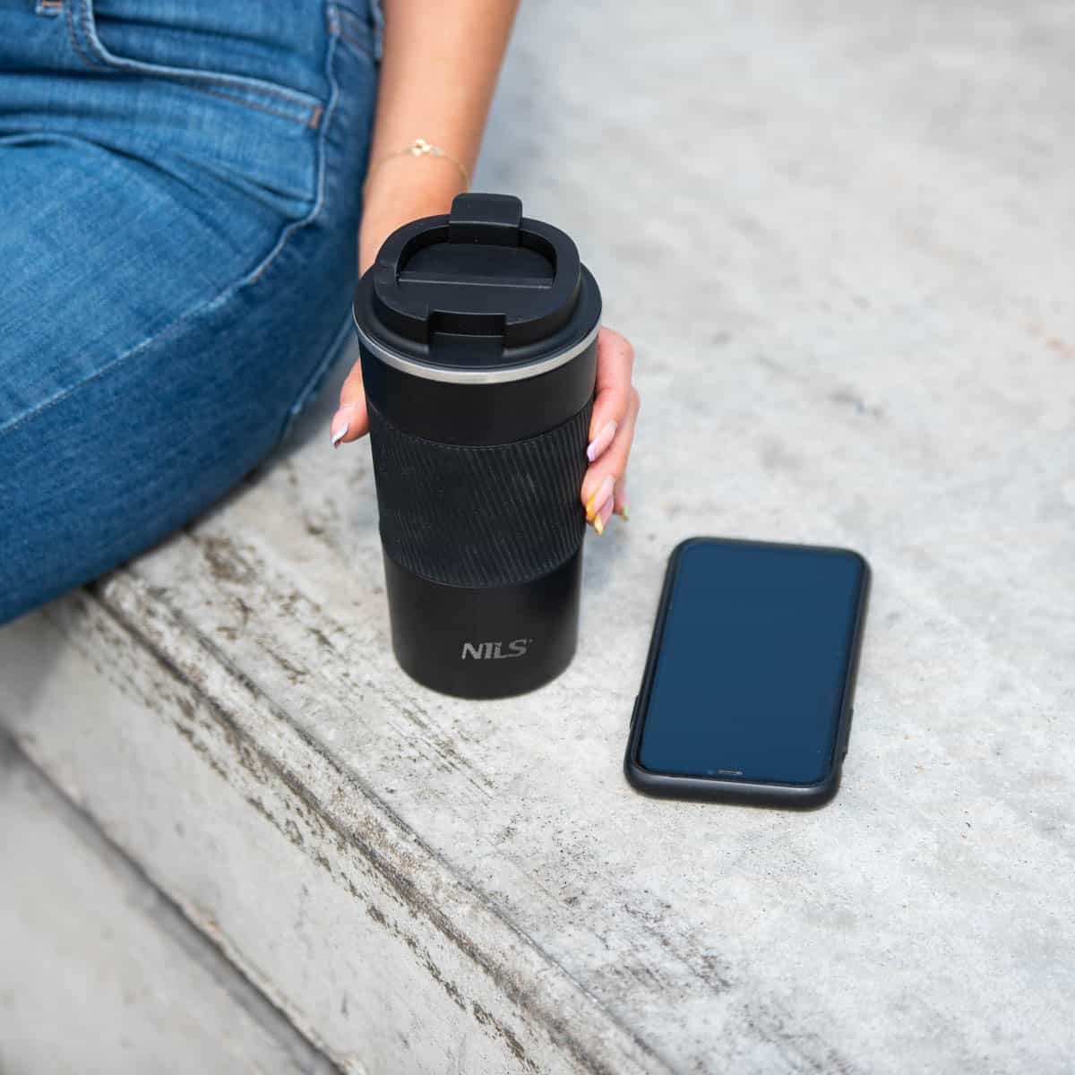Nils NCC09 Black Thermal Mug 510 ml - perfect for travel 5