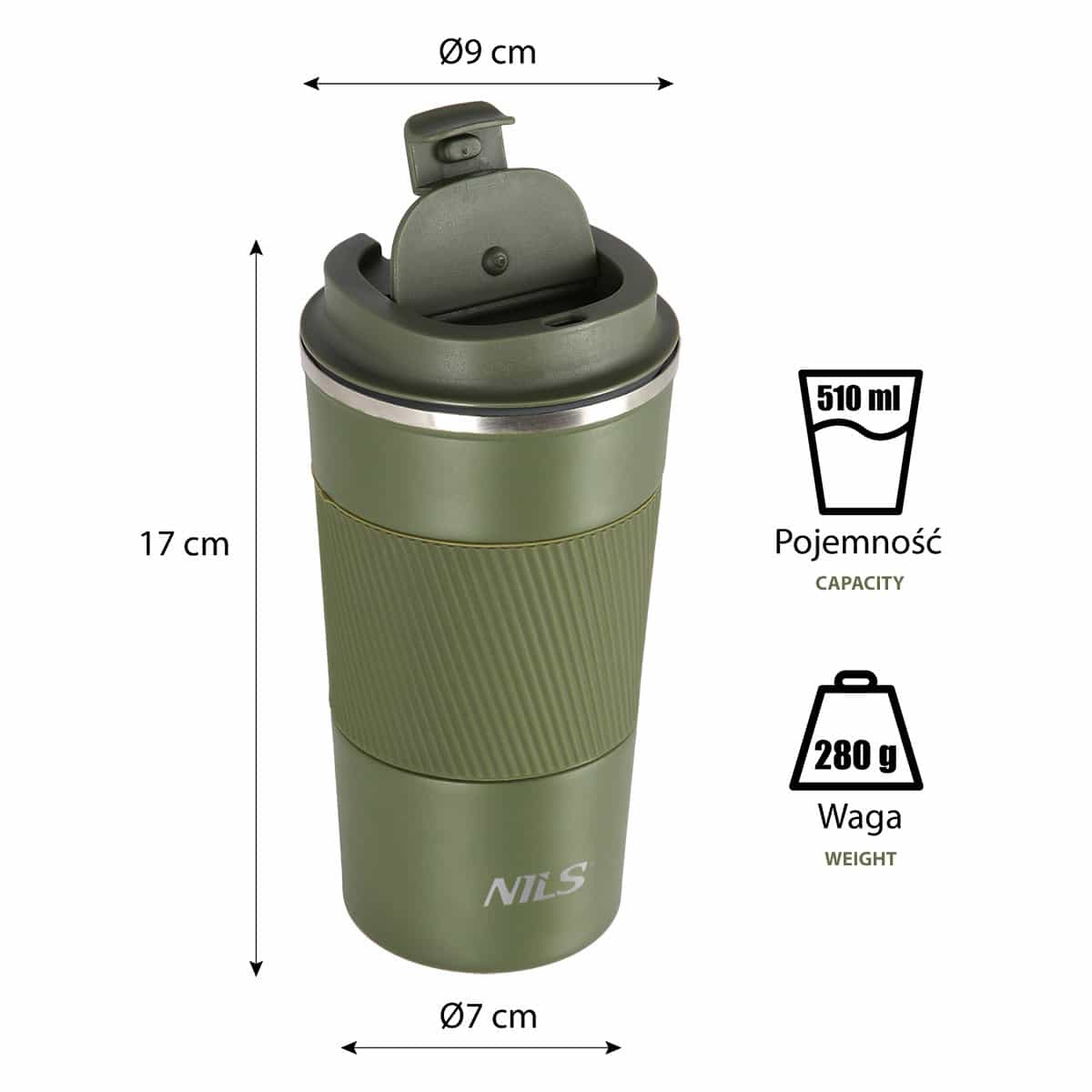Nils NCC09 Green thermal mug - perfect for every occasion 6