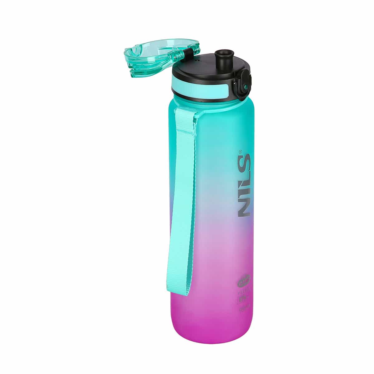 Nils Camp Tritan bottle green-pink 950 ml - perfect for everyday use 10