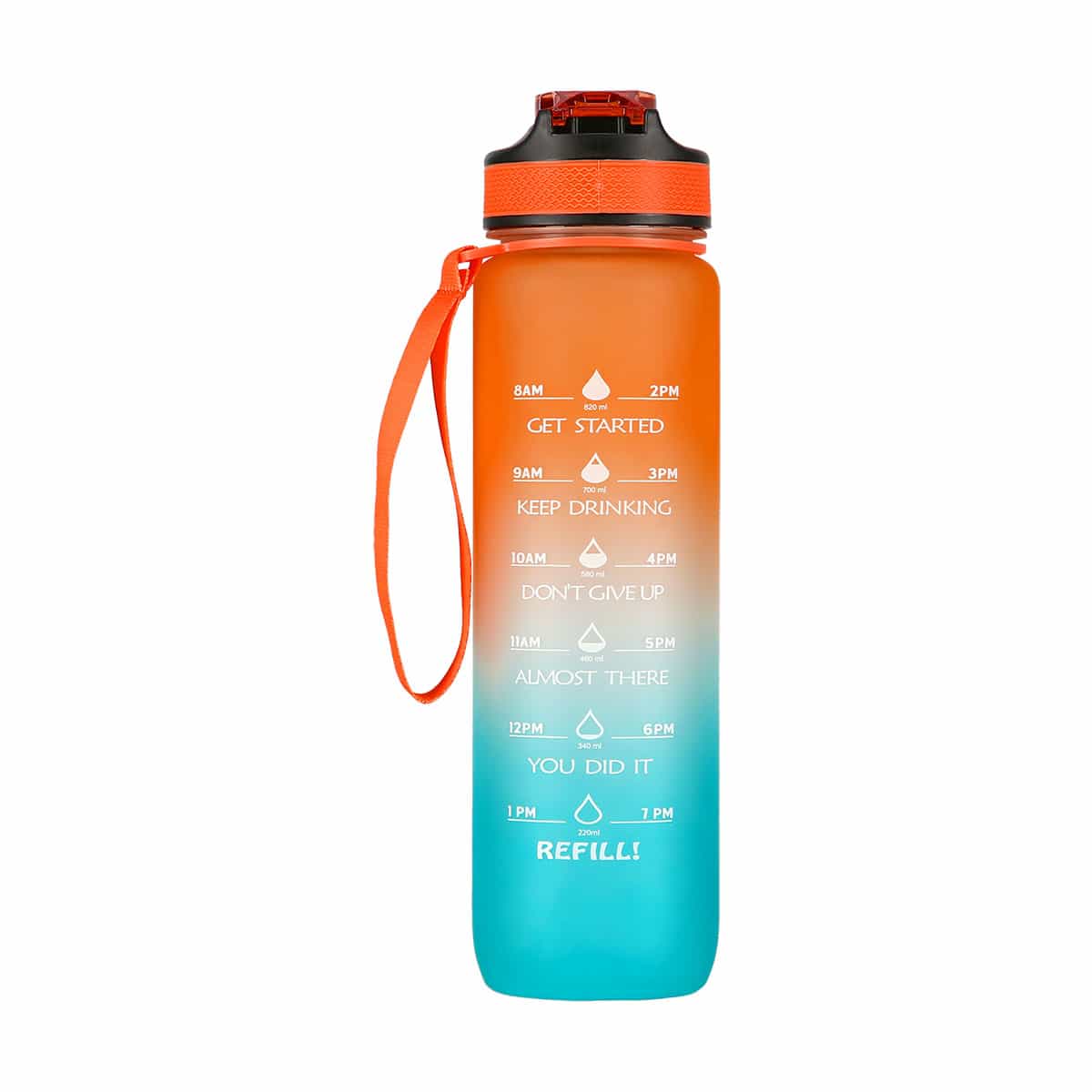 Nils Camp Tritan Bottle NCD68 1000 ml orange-blue 7