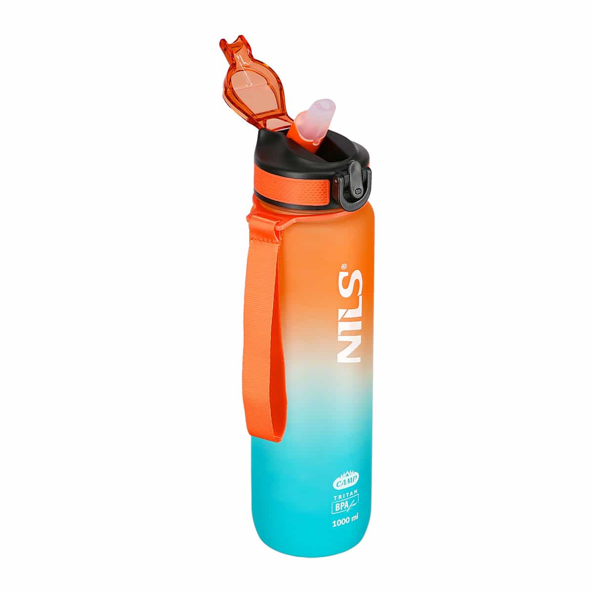 Nils Camp Tritan Bottle NCD68 1000 ml orange-blue 8