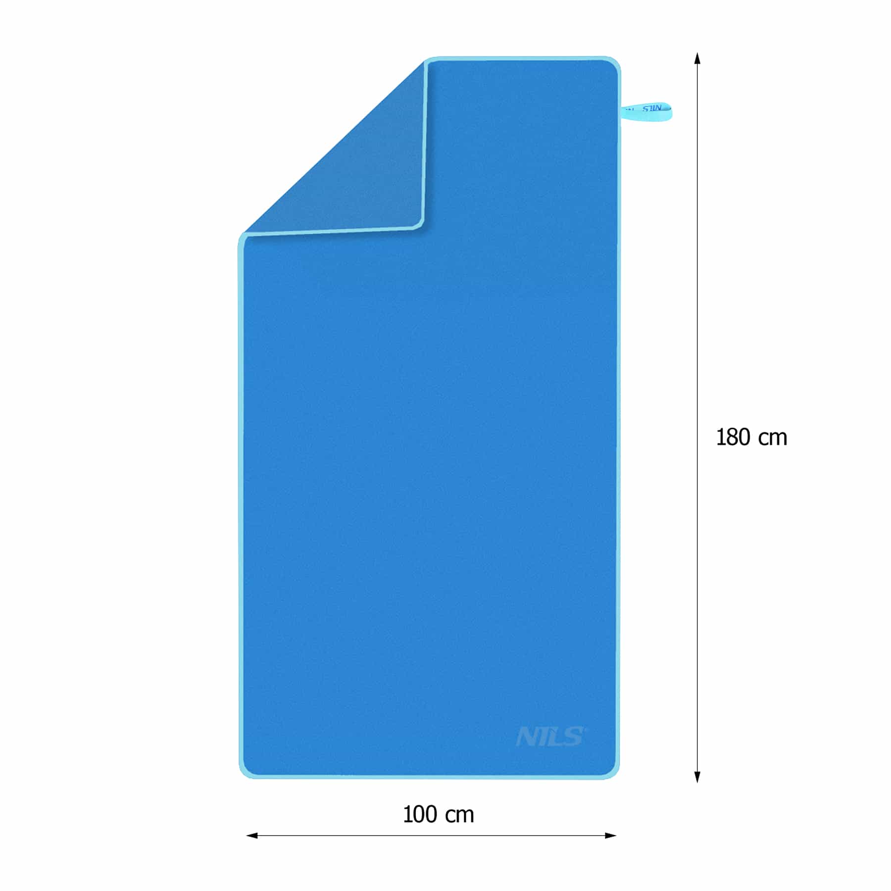 Nils Blue Microfiber Towel 180x100 cm - perfect for pool and beach 6