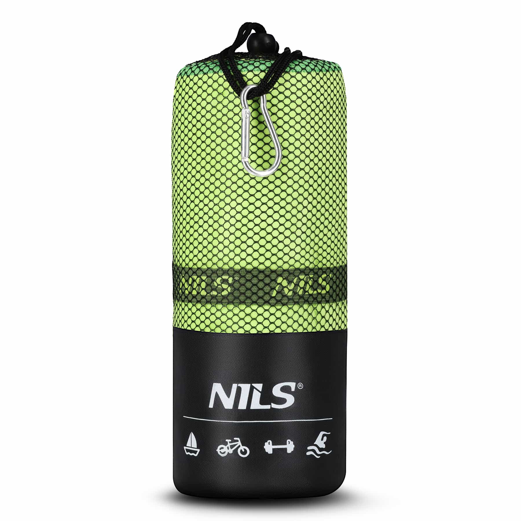 Nils NCR12 Green Microfiber Towel 180x100 cm - perfect for the beach 7