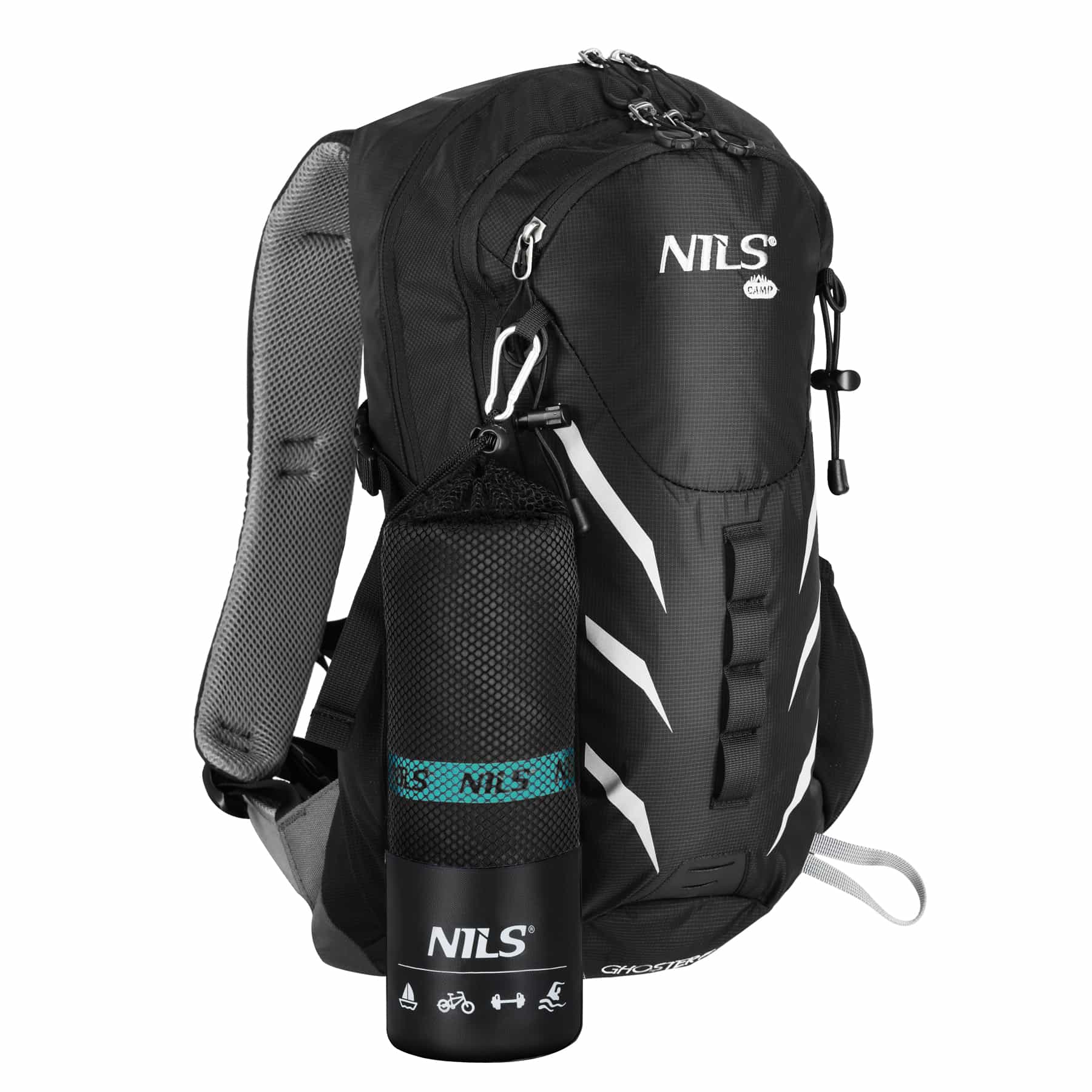 NILS NCR13 Black Microfiber Towel 200x90 cm - perfect for the pool 10