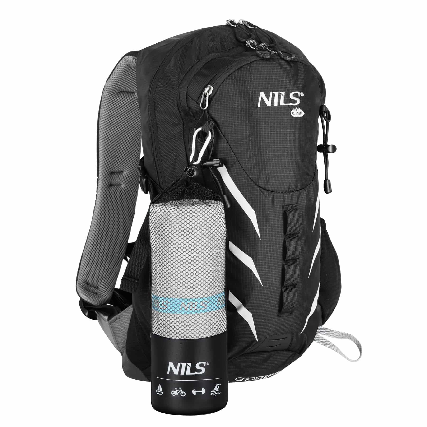 Nils Grey microfiber towel NCR13 200x90 cm - ideal for travel 10