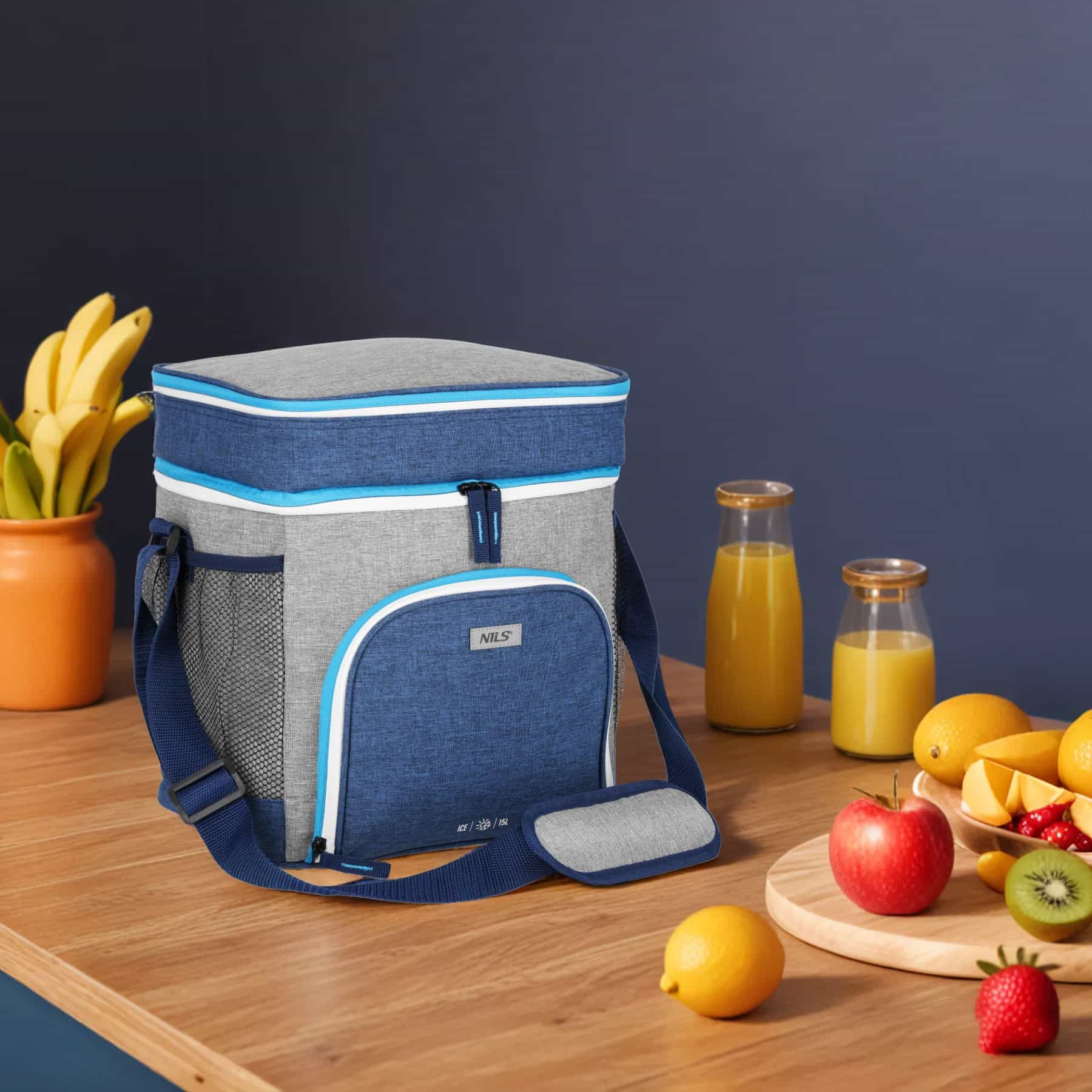 Nils NC2902 - Blue thermal bag 15L - perfect for a picnic! 5