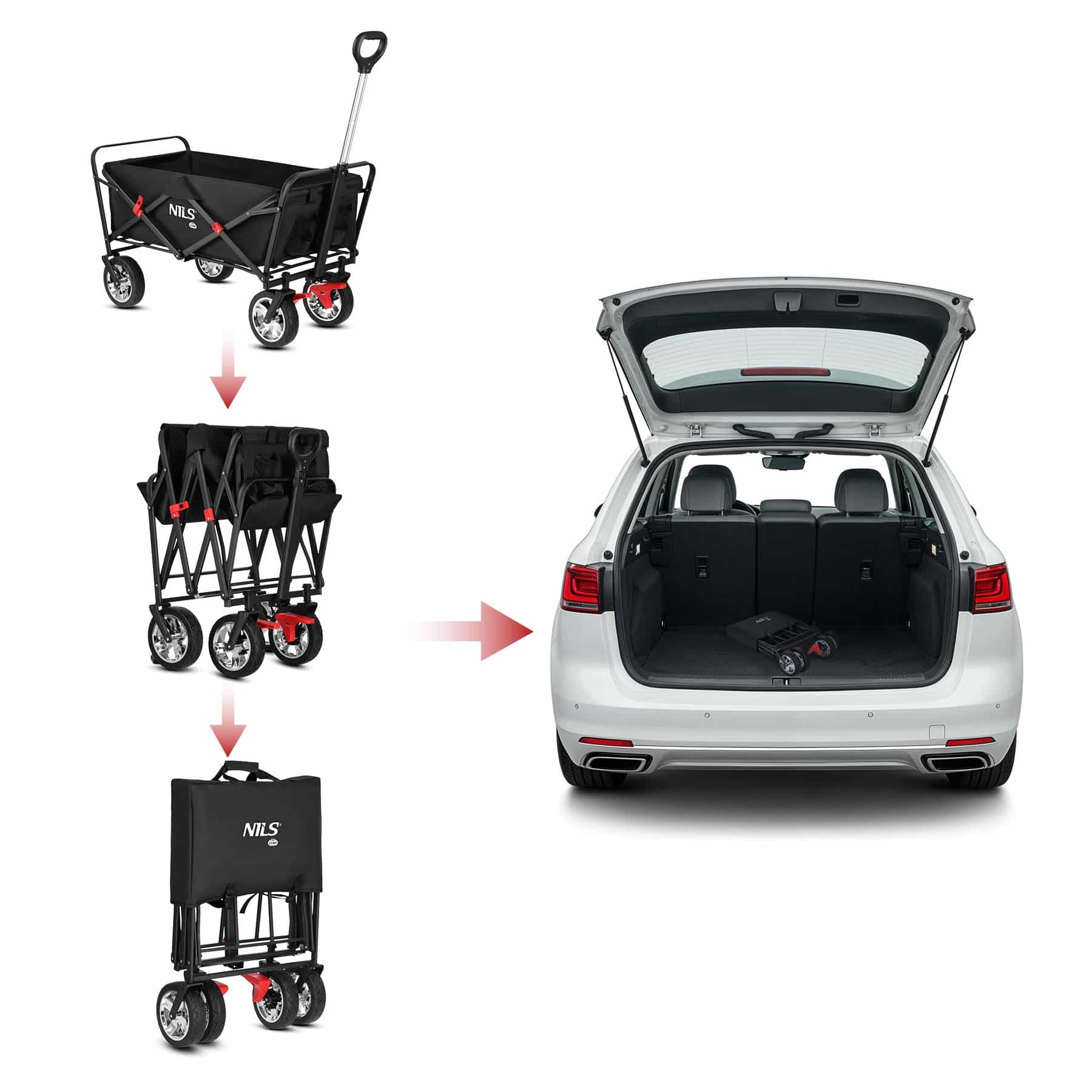 Nils Camp Foldable transport trolley - ideal for trips 7