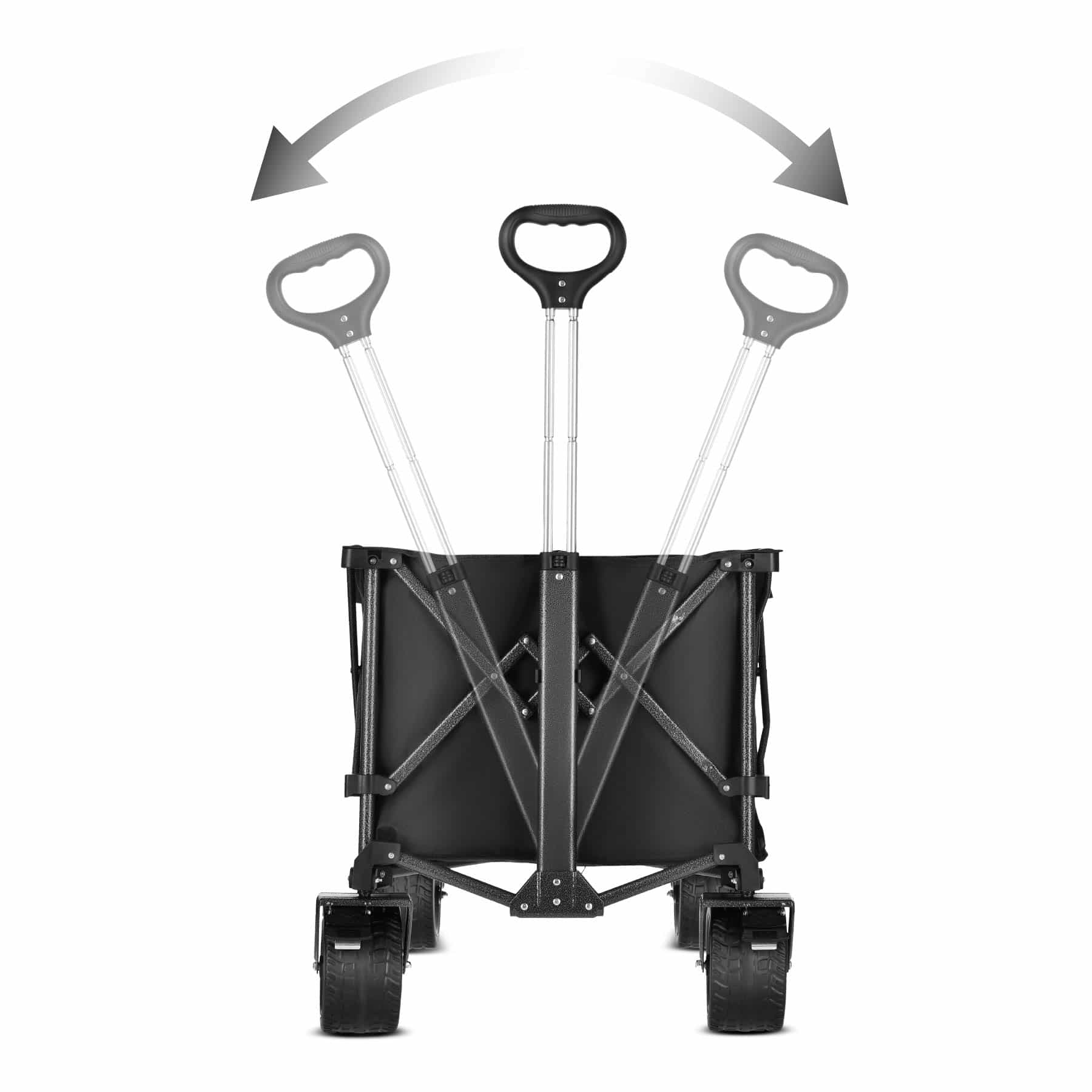 Nils Camp Foldable Wagon Black XXL 180L - perfect for camping and garden 6