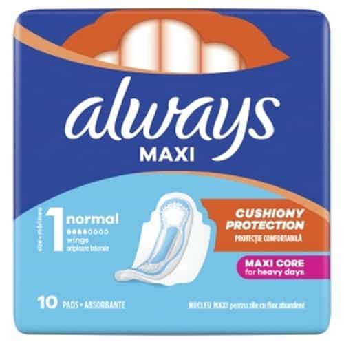 Always Classic Normal - Sanitary Pads with Wings, 10 pieces - Comfort and protection 1