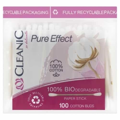 Cleanic Pure Cotton Swabs - 100 pieces of gentle cleaning 1