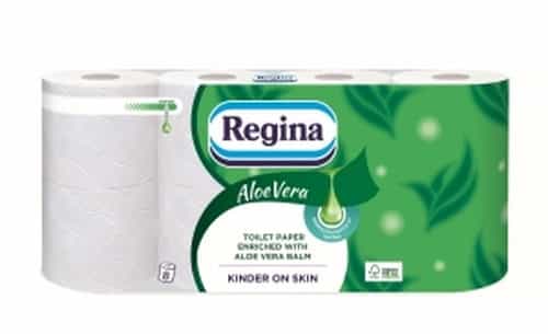 Regina Aloe Vera - 3-ply toilet paper with Aloe Vera, 8 rolls - softness and care 1