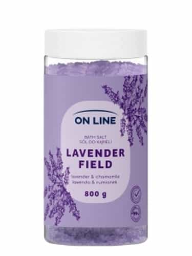 On Line Bath Salt Lavender 800g - relaxing lavender bath 1