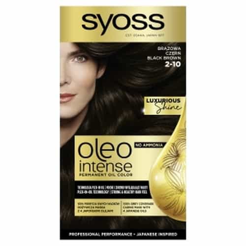 Syoss Oleo Intense 2-10 Hair Dye - Dark Brown Black for intense color 1