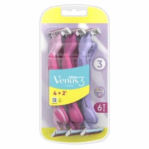 Gillette Venus3 Pink - disposable razors for women, 6 pieces 1