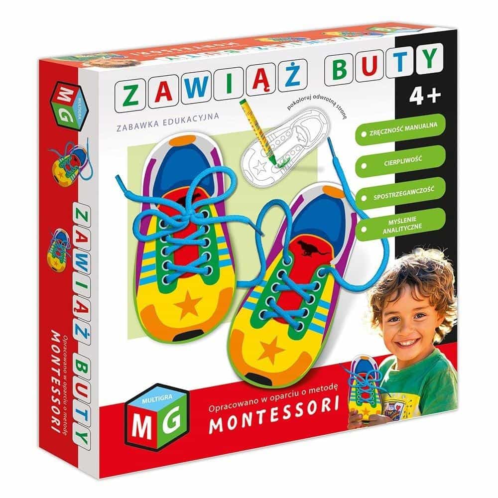Zawiąż Buty - Montessori educational toy to learn how to tie shoes 1