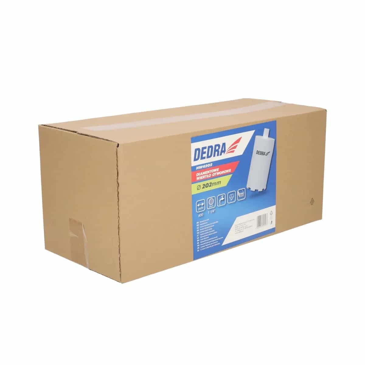 Diamond core drill bit - 400 mm length, 202 mm diameter 7