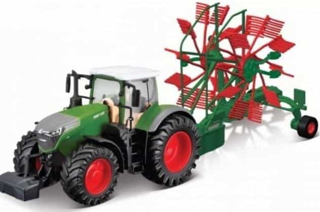 BBurago Model Fendt 1050 Vario with rotary rake 10 cm - perfect gift for agriculture fan 4