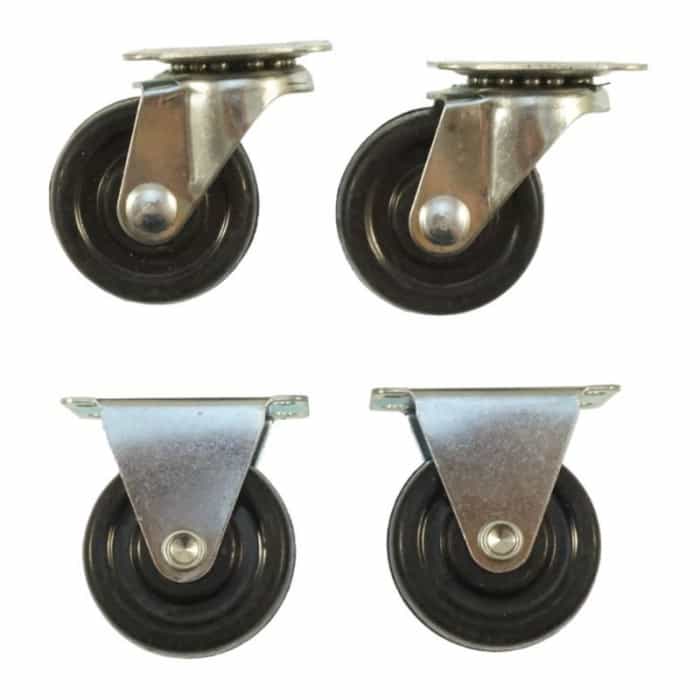 Furniture Swivel Castors - Rubber, rotatable 40mm (4 pcs) 4
